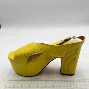 FSJ Yellow Platform Sandals